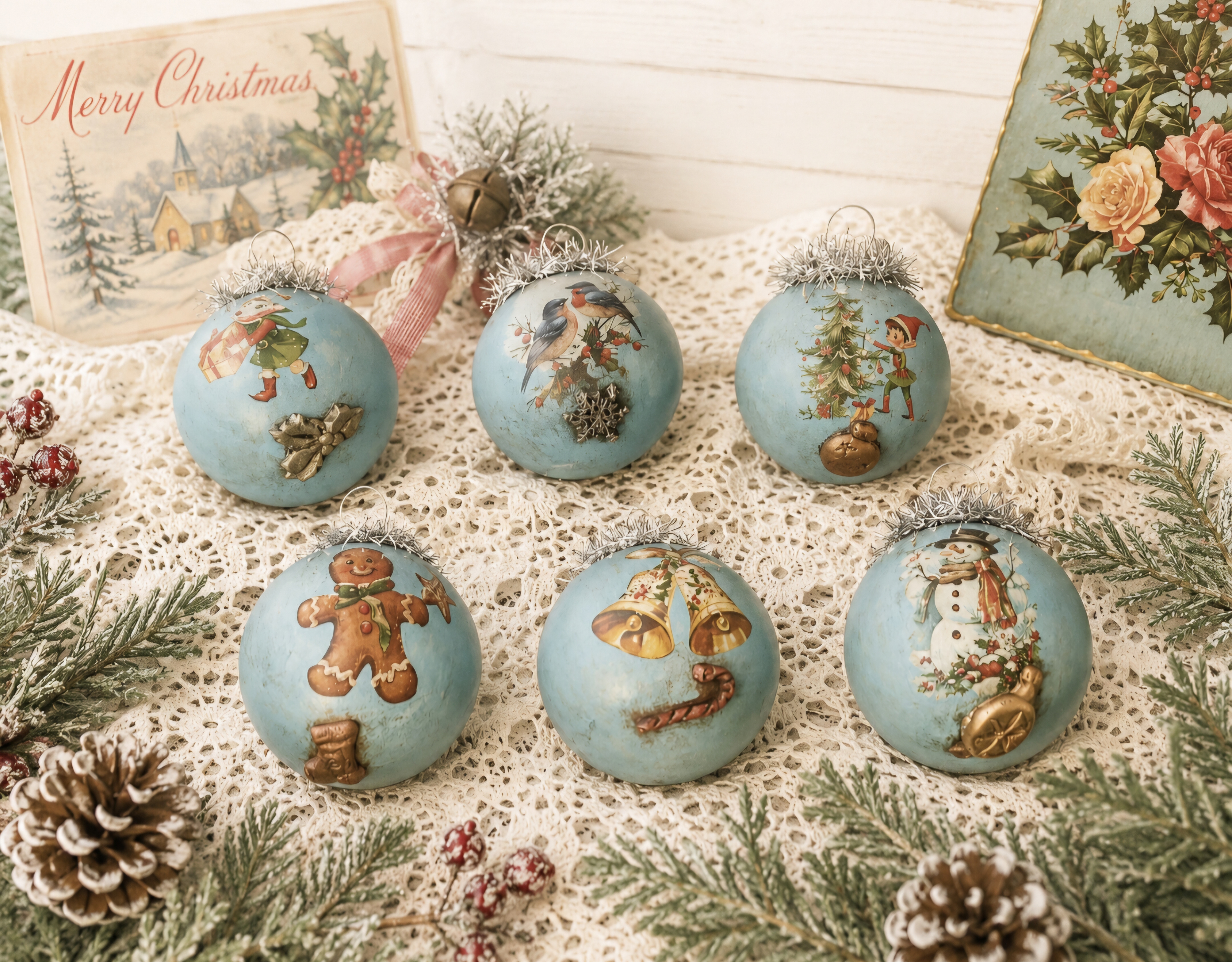 Vintage Retro Style Christmas Collection Sold Separately (photo 4 of 7)