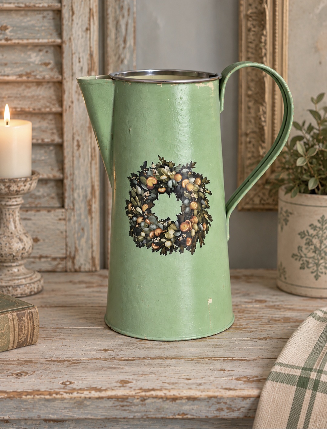 Handcrafted Metal Pitcher (photo 1 of 7)