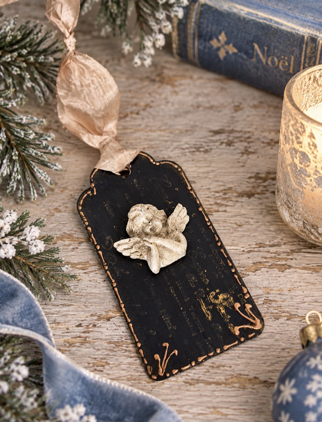 Handmade Christmas Angel Wall Art (photo 6 of 6)
