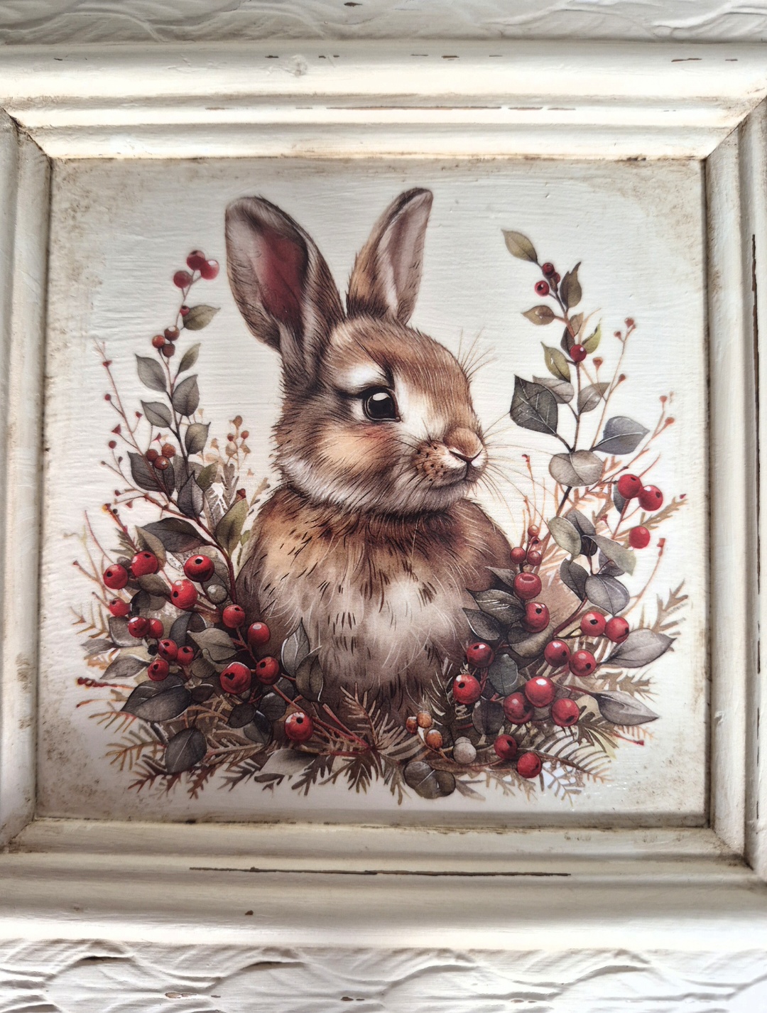 Woodland Bunny Hand Painted Frame (photo 4 of 5)