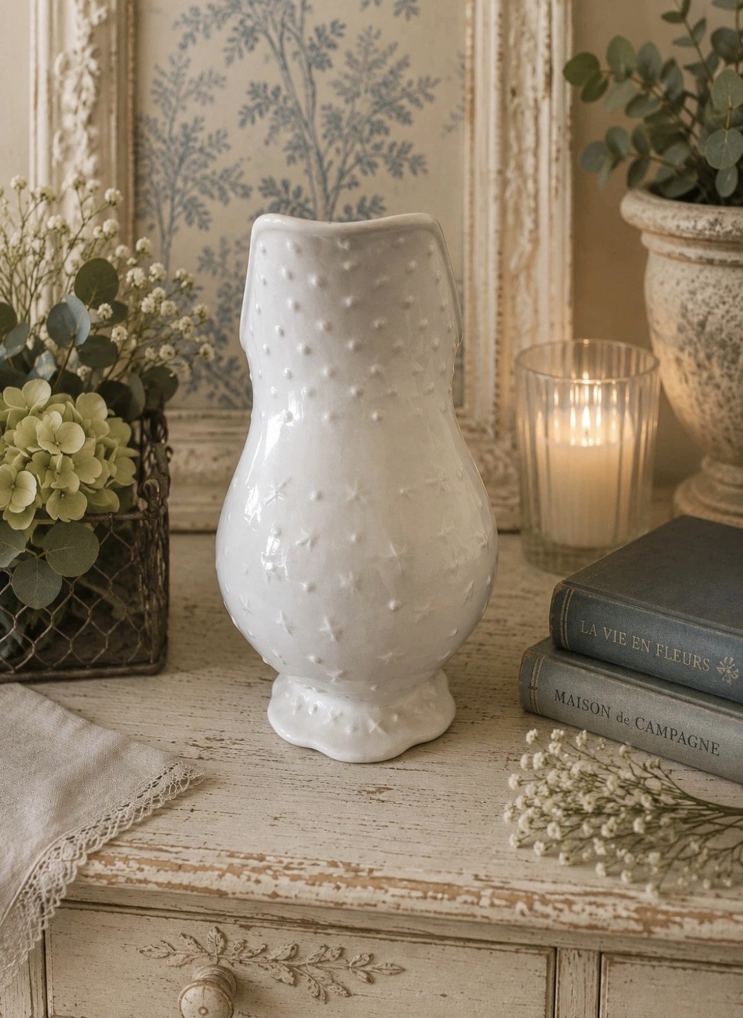 Gorgeous Ceramic Pitcher (photo 2 of 4)