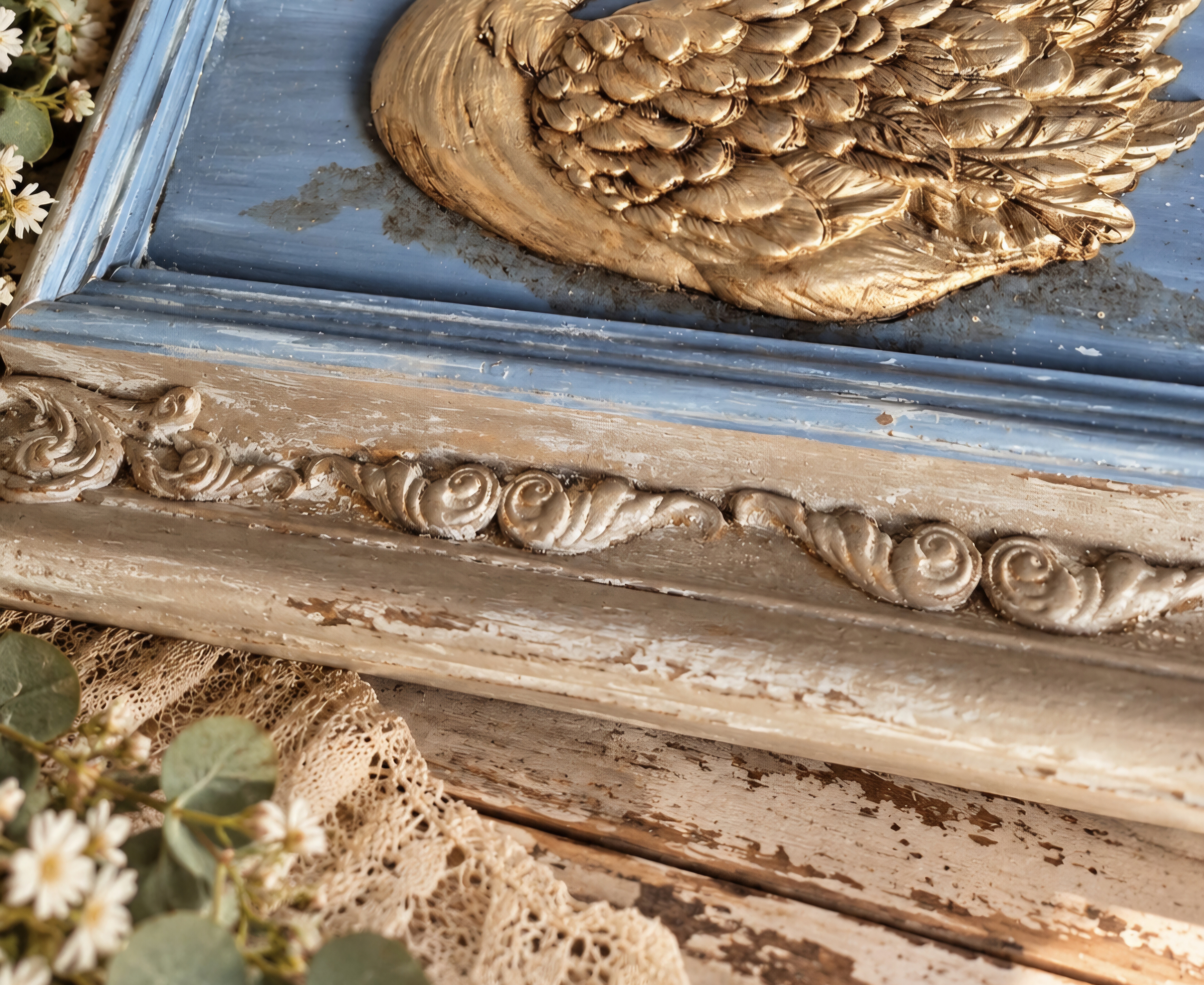 A Beautiful Swan Ornate Wall Art (photo 5 of 6)
