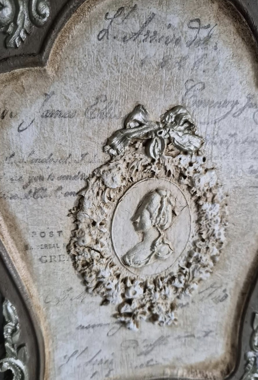 Handmade Vintage Cameo Wall Plaque  (photo 2 of 3)