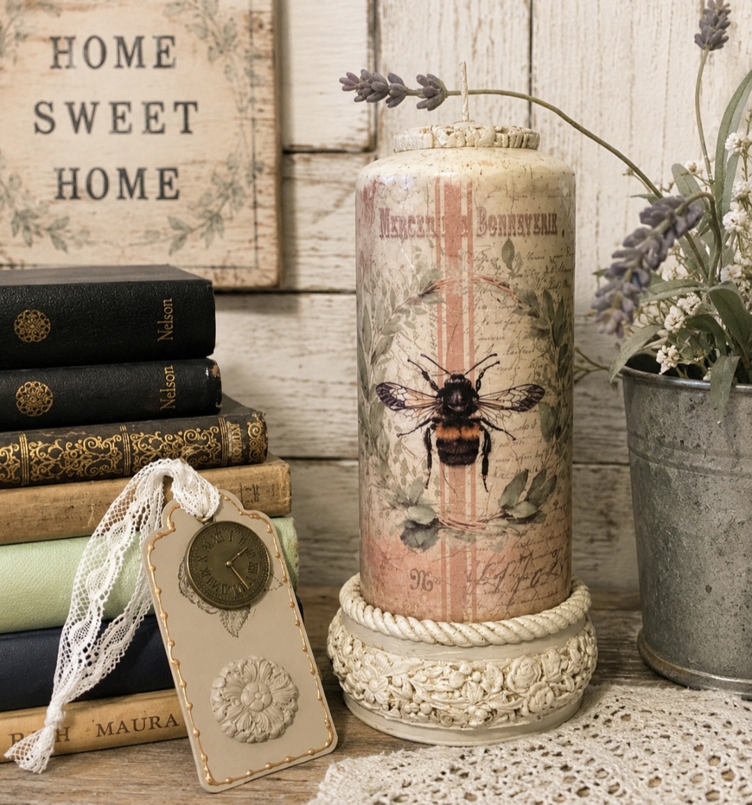 Decorative Pillar Candle  (photo 1 of 2)