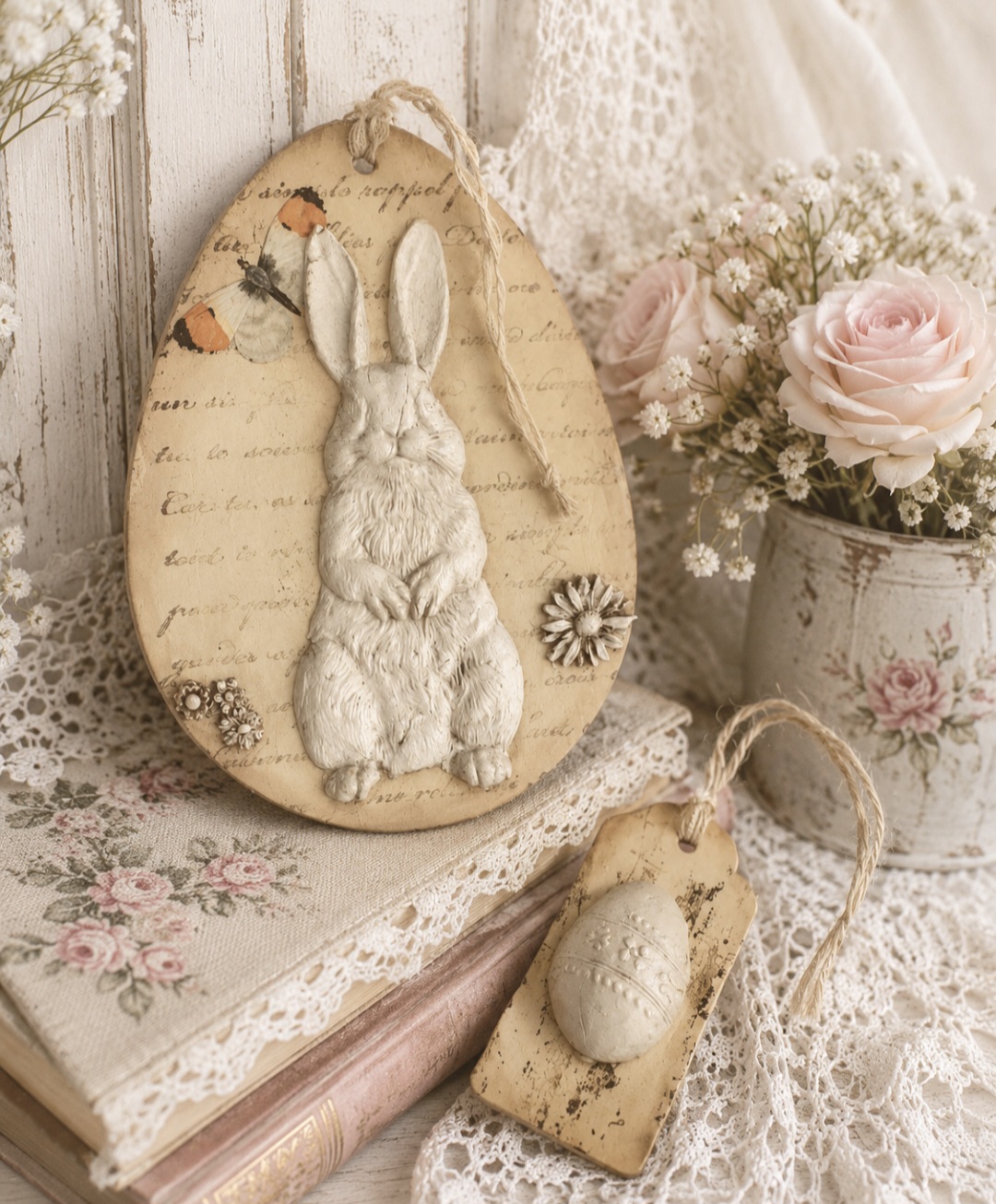 Country Charm Egg Shape Decoration  (photo 1 of 2)