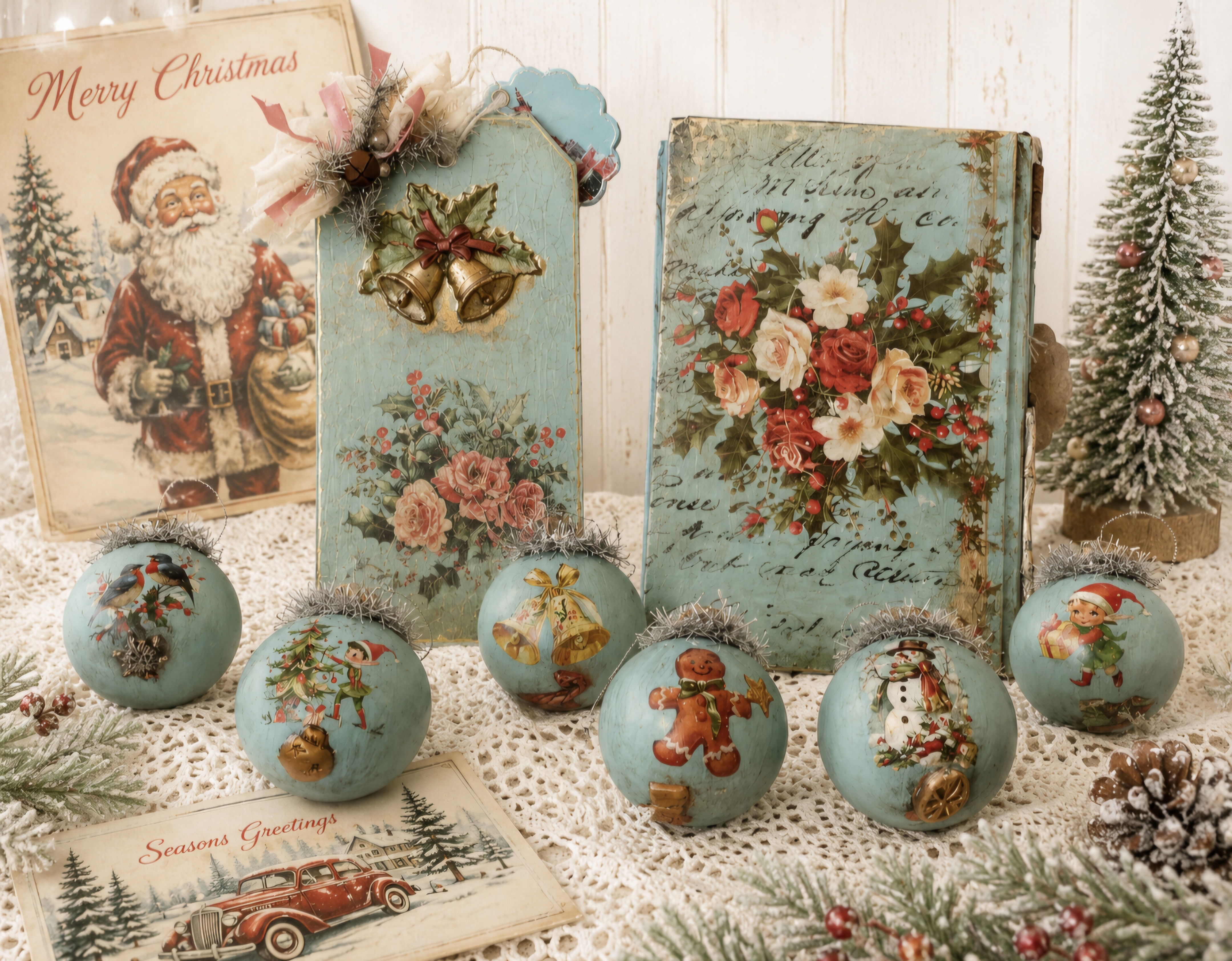 Vintage Retro Style Christmas Collection Sold Separately (photo 1 of 7)