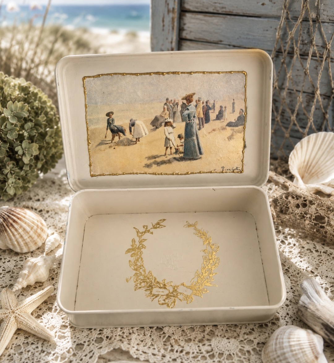 Handcrafted Coastal Vintage Tin  (photo 4 of 4)