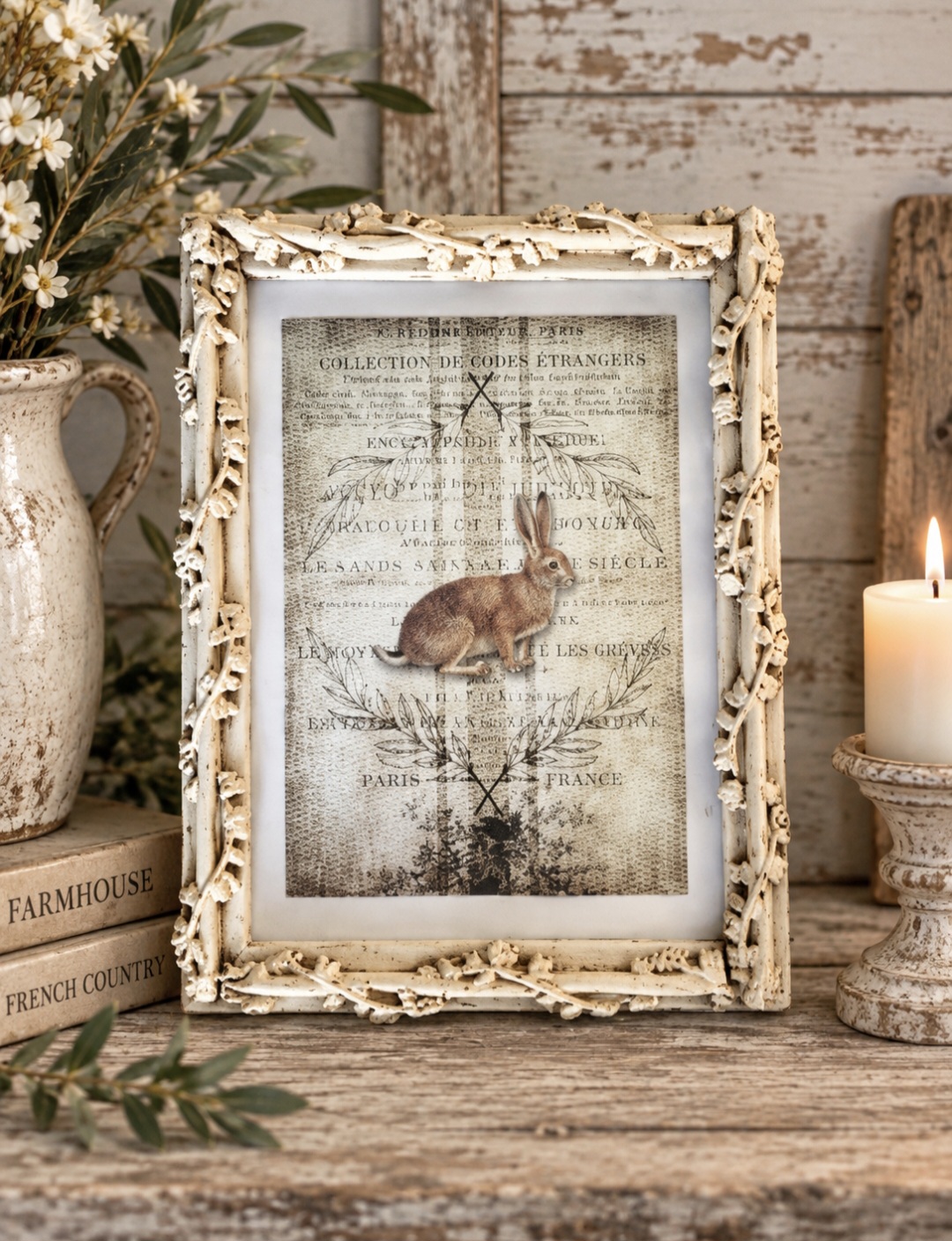 Country Hare Framed Picture (photo 1 of 3)