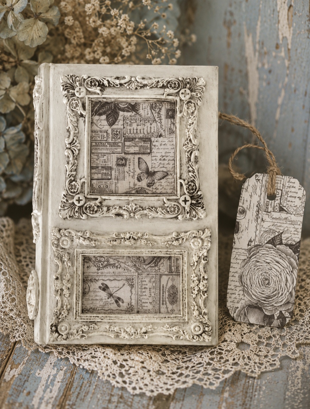 Cream Book Decoration  (photo 1 of 2)