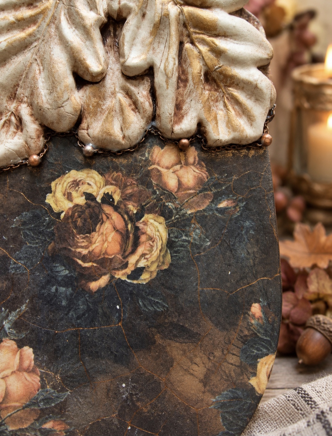 Handmade Flat Acorn Decoration (photo 2 of 2)