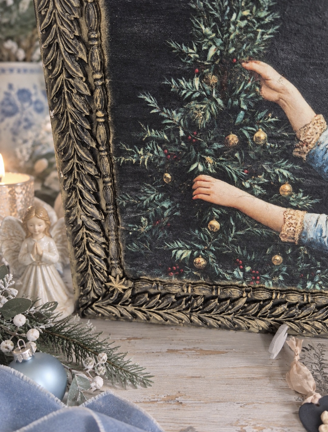 Handmade Christmas Angel Wall Art (photo 3 of 6)