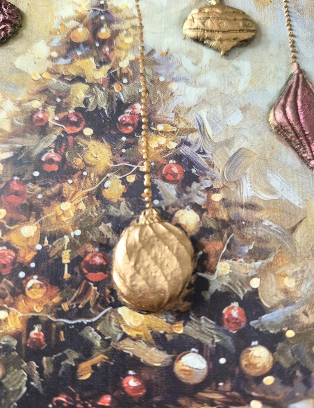 Vintage Style Stockings & Bauble Framed Art (photo 3 of 5)