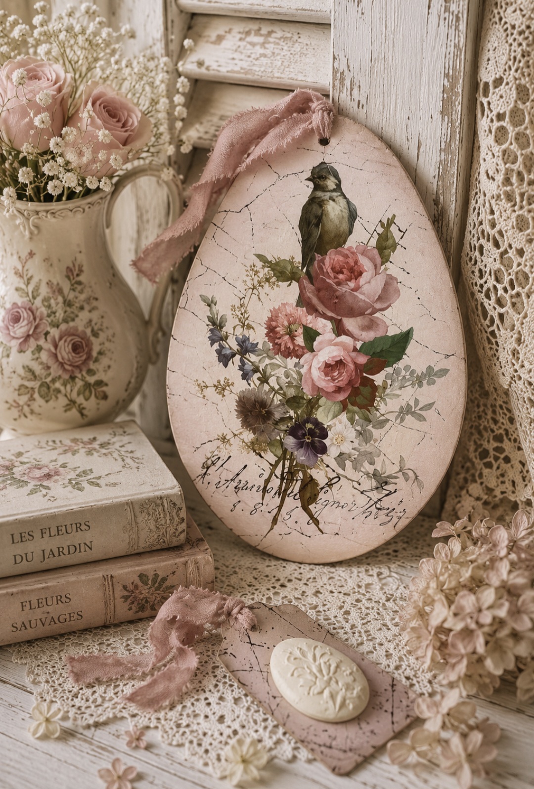 Pink Egg Shape Decoration  (photo 2 of 2)