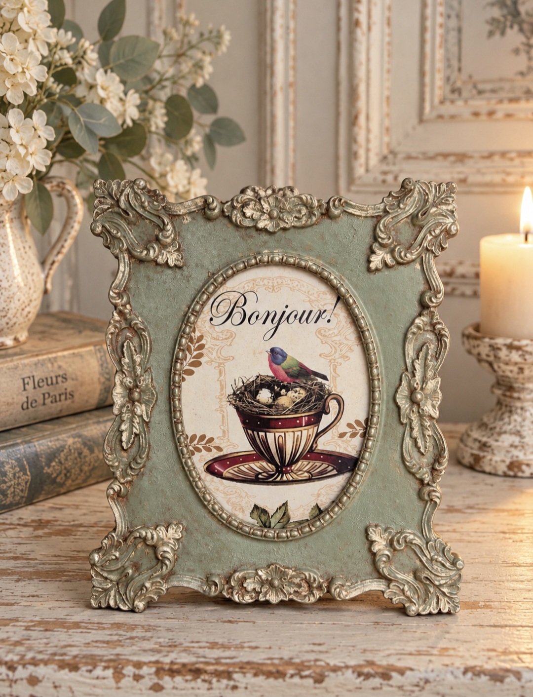 Ornate Plaster Photo Frame  (photo 5 of 5)