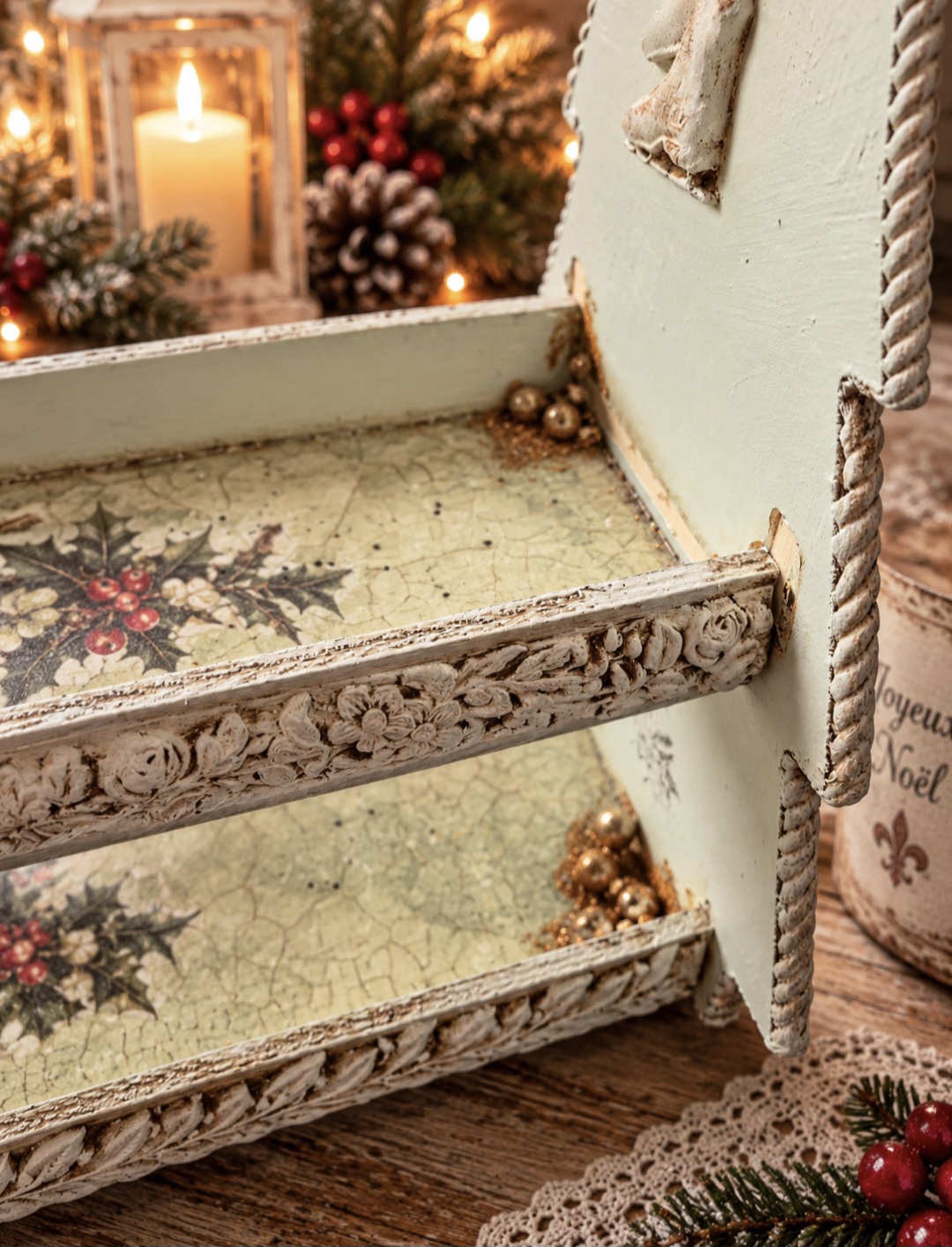 Handmade Christmas Two Tier Display Stand (photo 8 of 8)
