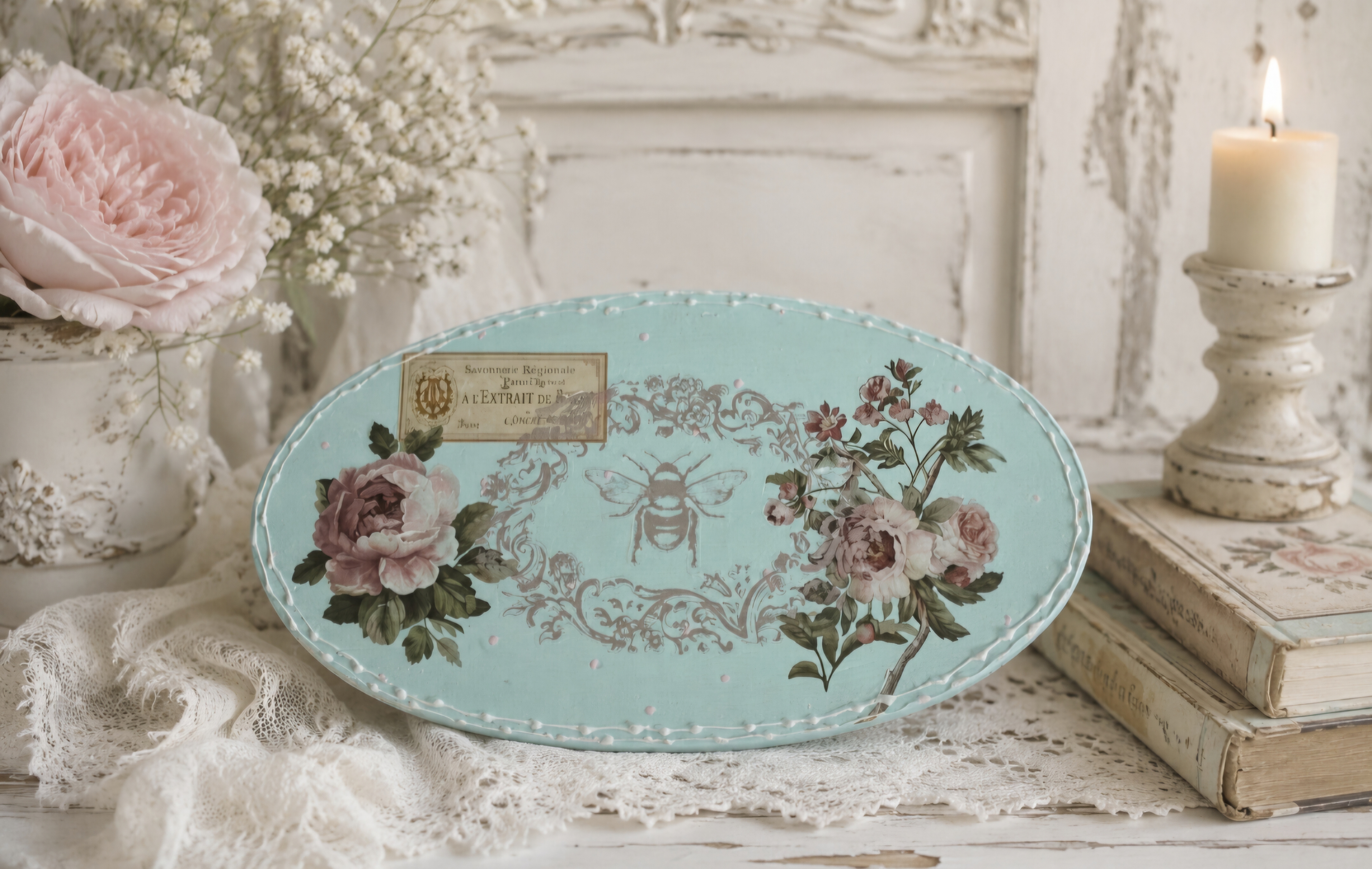 Shabby Chic Wall Plaque 