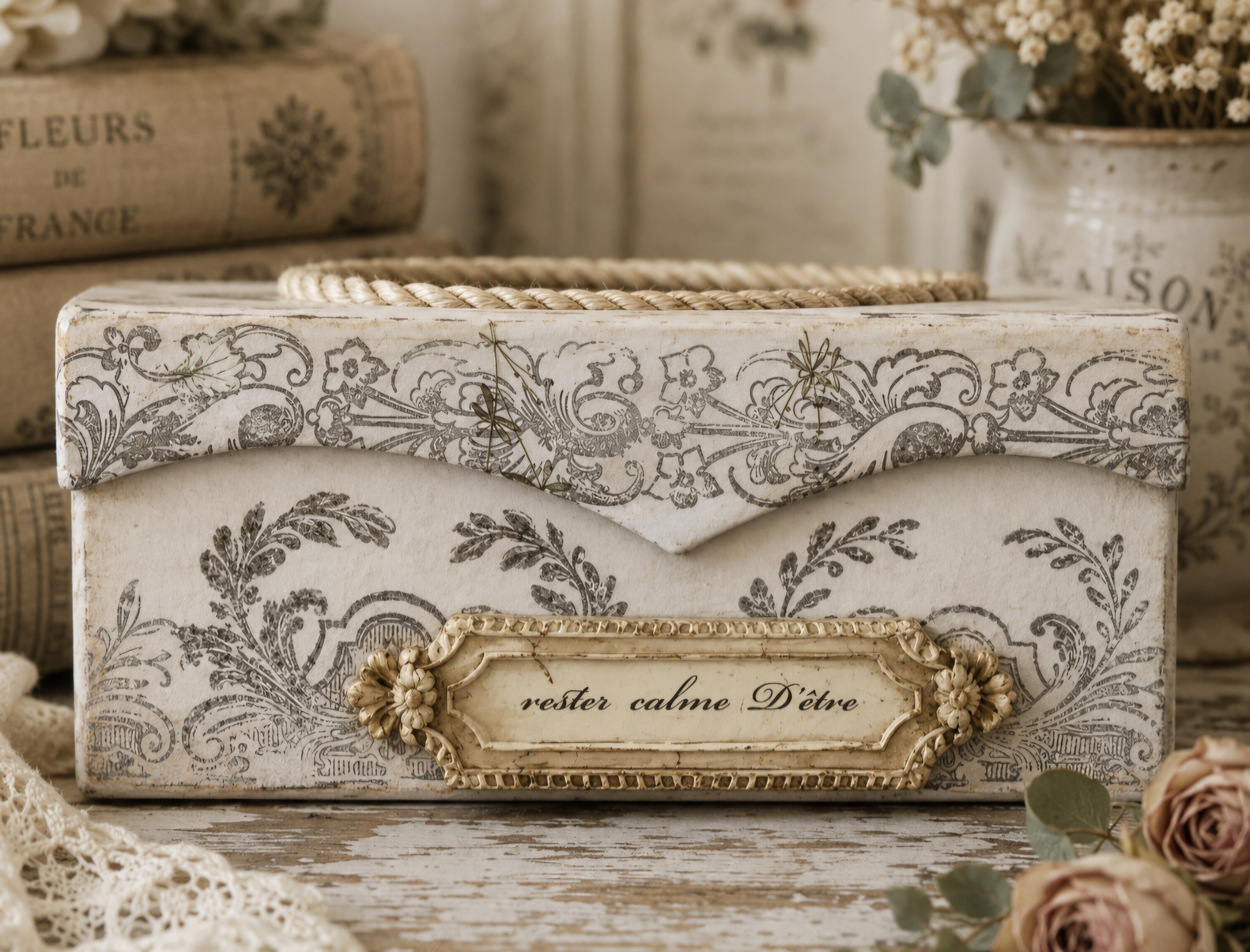 Handmade Floral Tim Box Cover WAS £25 (photo 5 of 5)