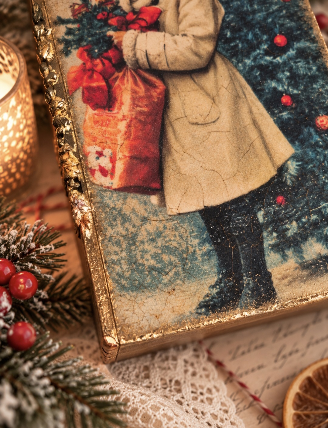 Vintage Style Girl Book Decoration  (photo 2 of 5)