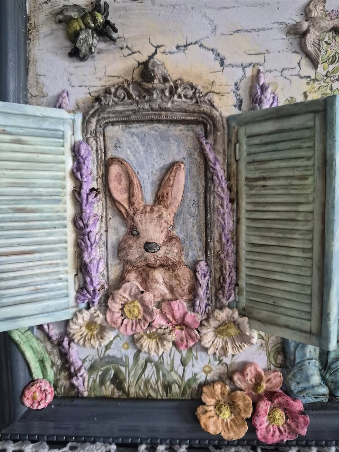 Whimsical Easter Cottage Framed Picture  (photo 3 of 3)