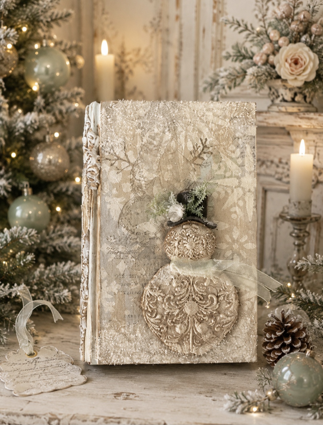 Snowman Book Decoration (photo 1 of 2)