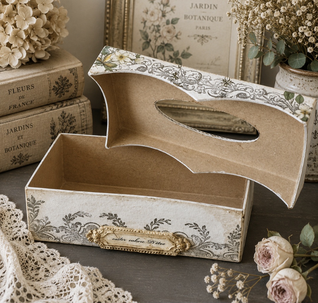 Handmade Floral Tim Box Cover WAS £25 (photo 4 of 5)