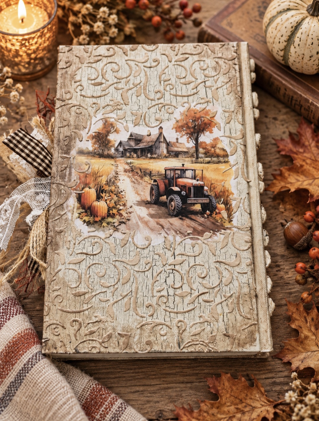 Handmade Autumn Book Decoration (photo 2 of 4)