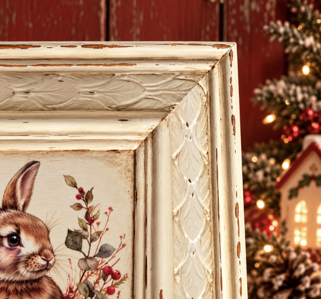 Woodland Bunny Hand Painted Frame (photo 2 of 5)