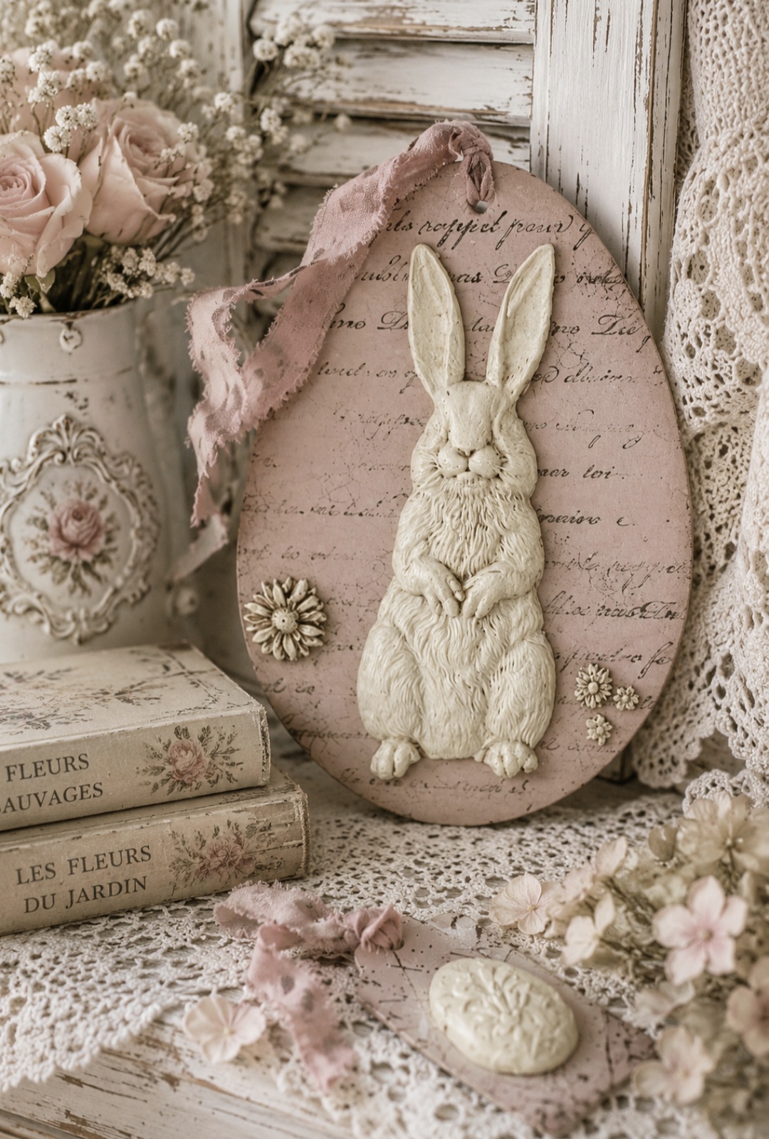 Pink Egg Shape Decoration  (photo 1 of 2)
