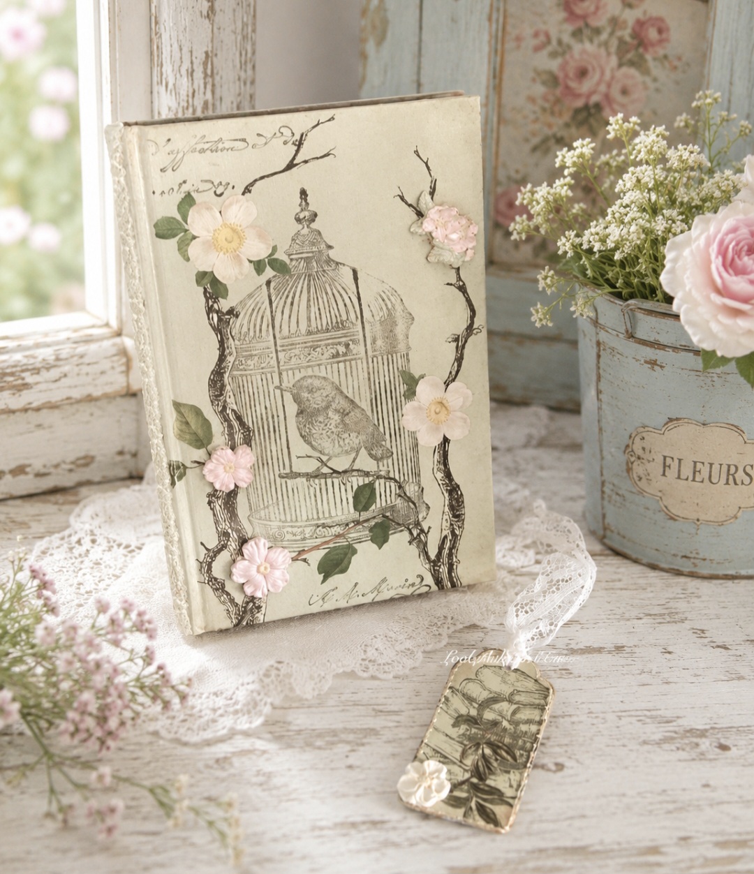 Spring Inspired Book Decoration  (photo 1 of 3)