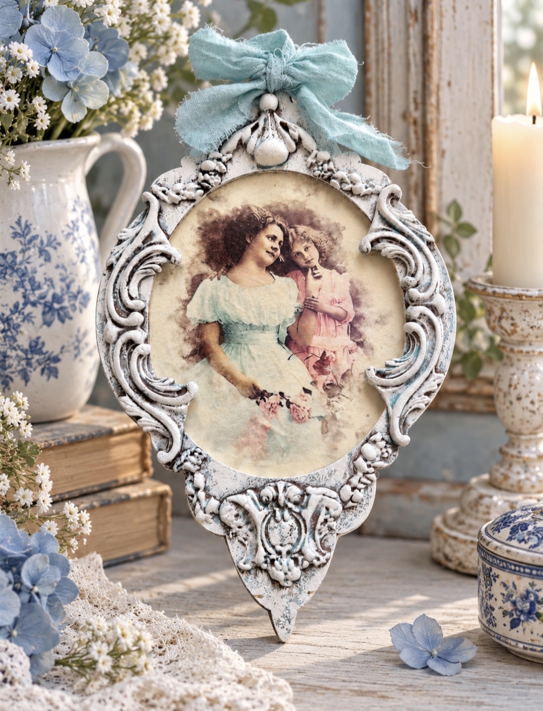 Vintage Victorian Ladies Wall Plaque (photo 1 of 2)