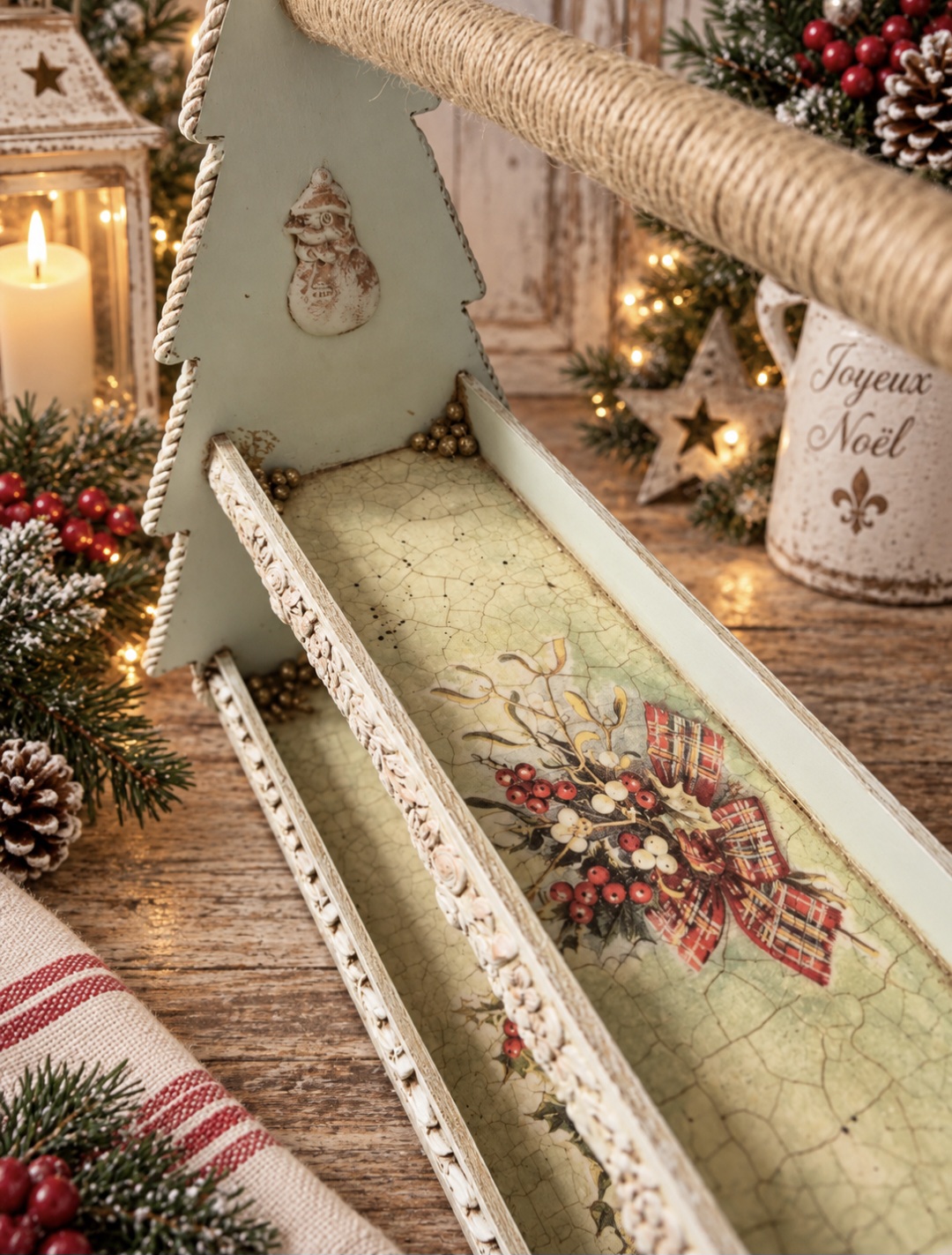 Handmade Christmas Two Tier Display Stand (photo 3 of 8)