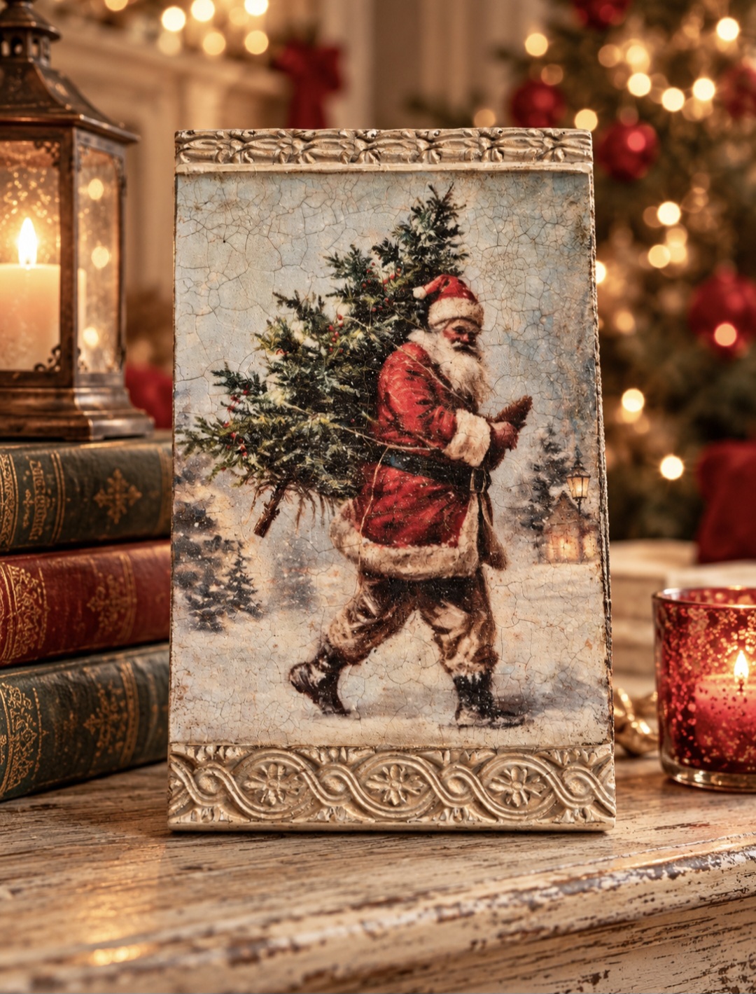 Vintage Santa Decorative Board (photo 1 of 5)