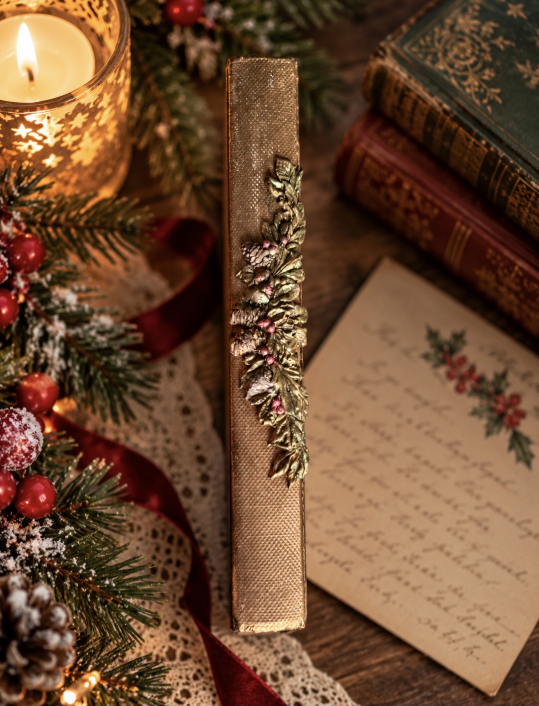 Vintage Style Girl Book Decoration  (photo 4 of 5)