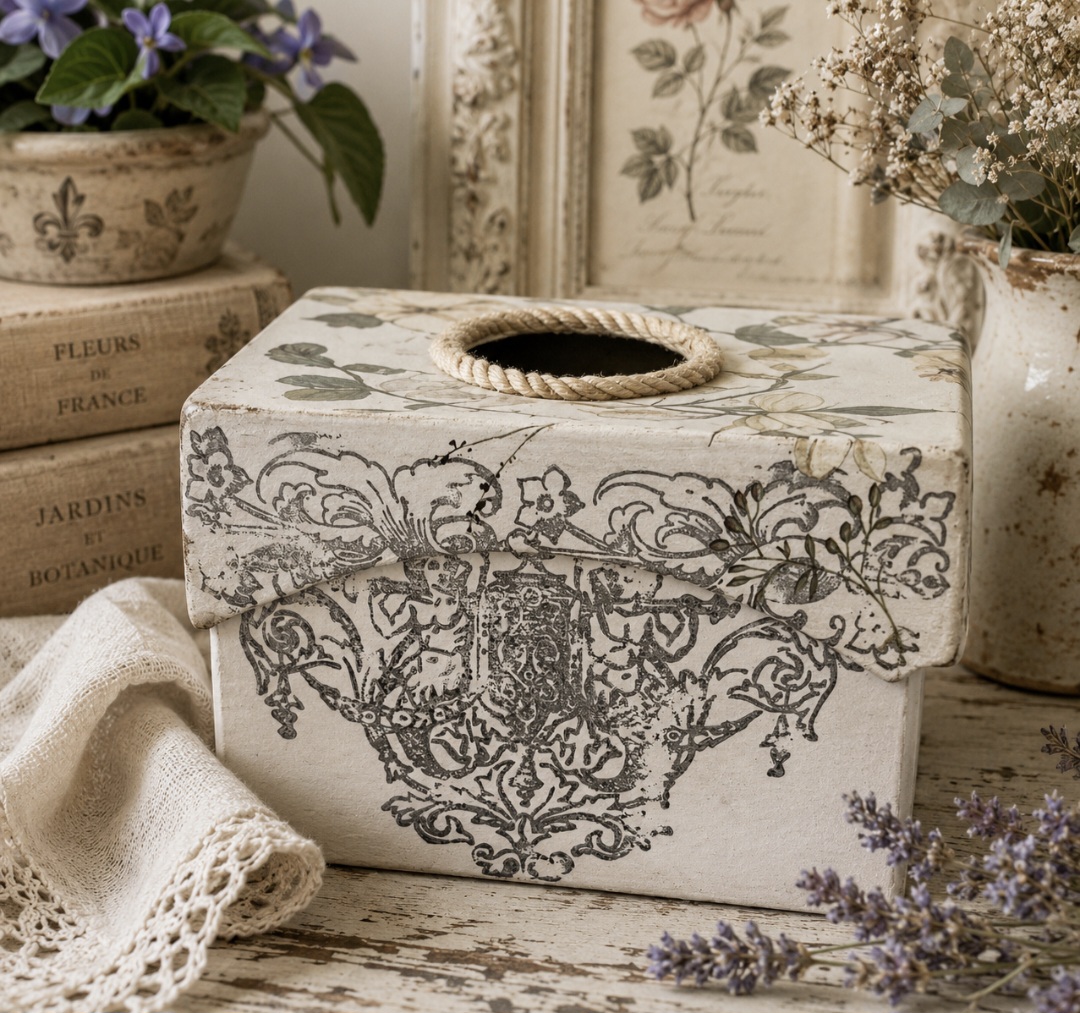 Handmade Floral Tim Box Cover WAS £25 (photo 2 of 5)
