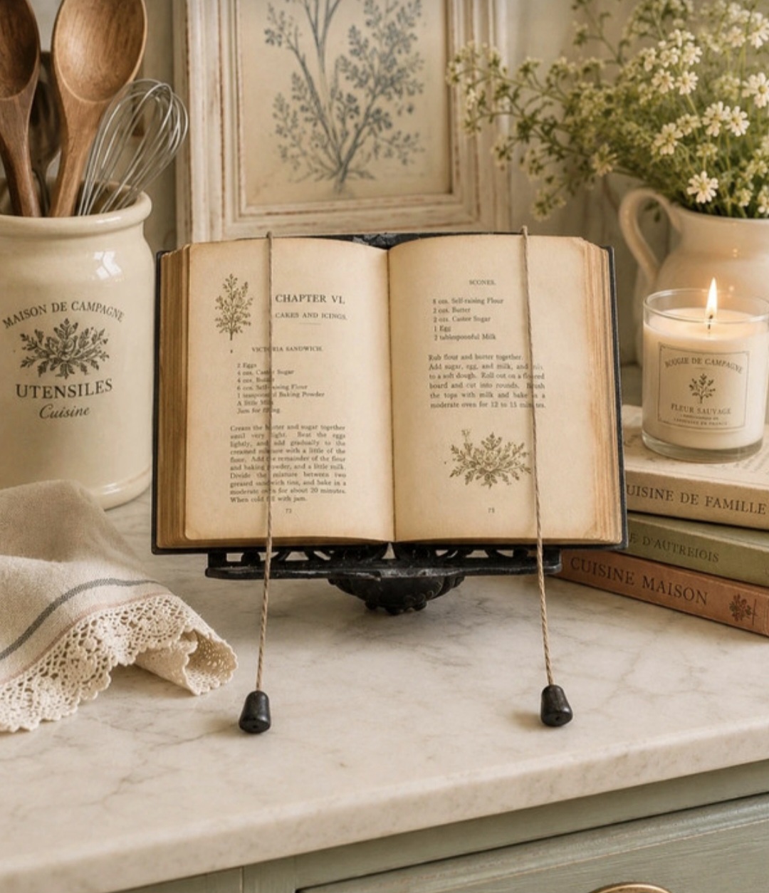 Vintage Cast Iron Book Holder  (photo 2 of 4)