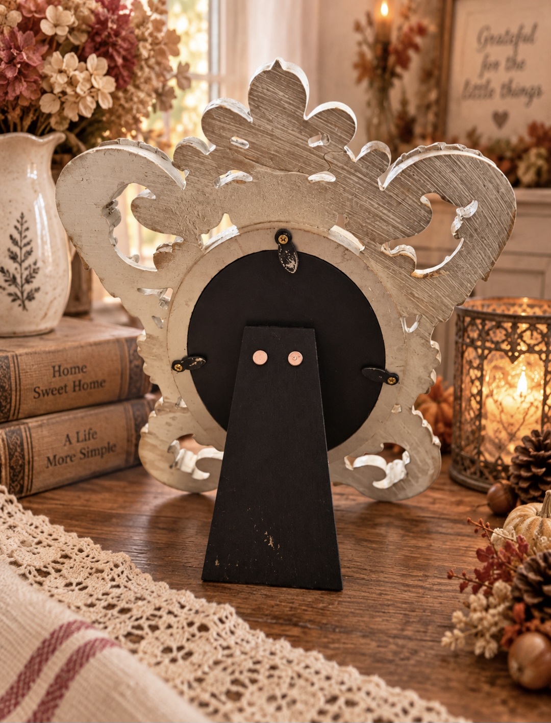 Ornate Vintage Style Pumpkin Picture Frame (photo 3 of 3)
