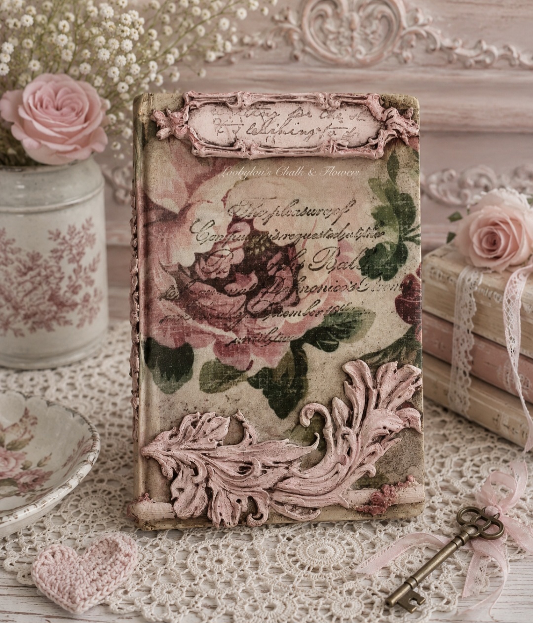 Shabby Chic Book Decoration  (photo 1 of 4)