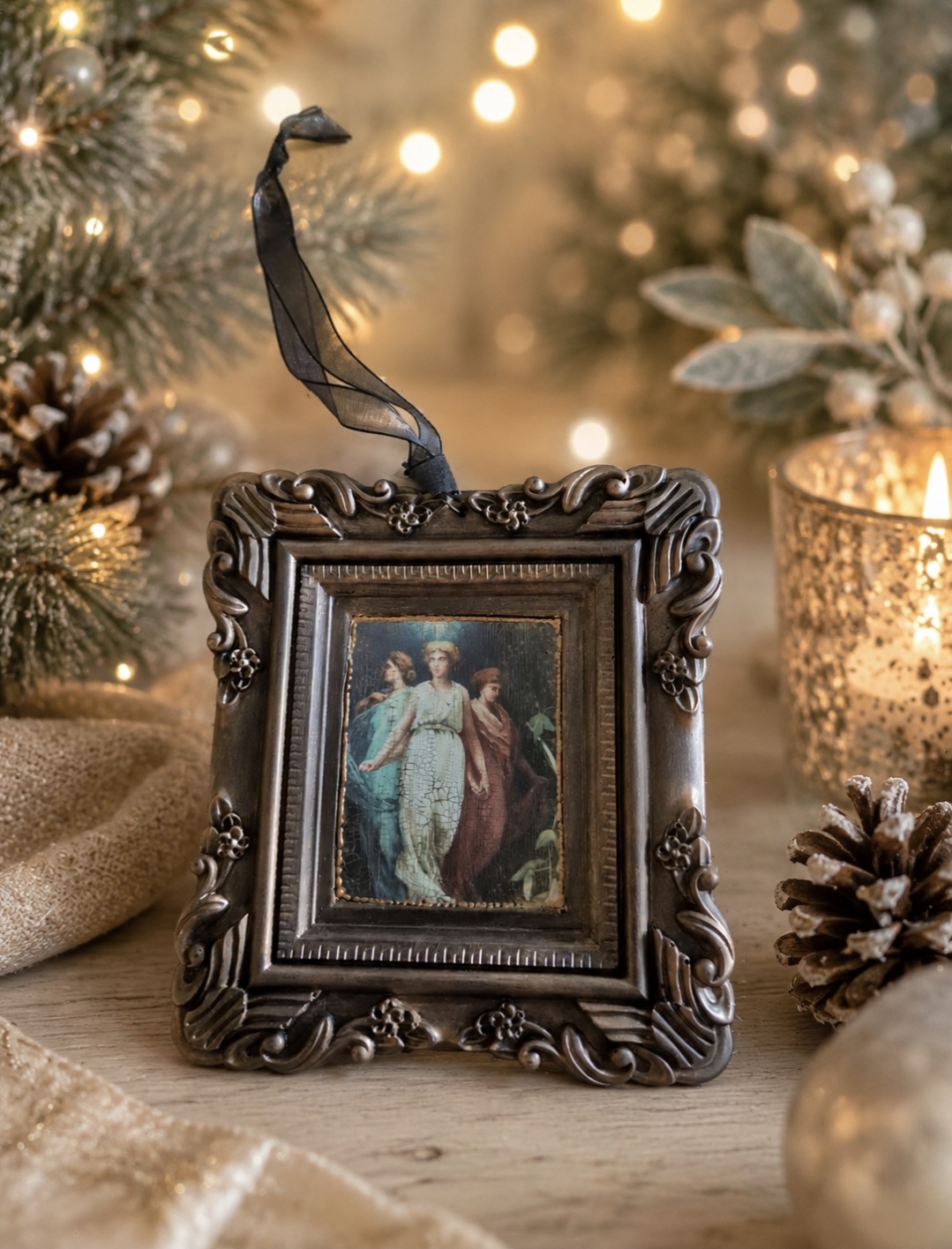 Small Vintage Inspired Framed Picture 