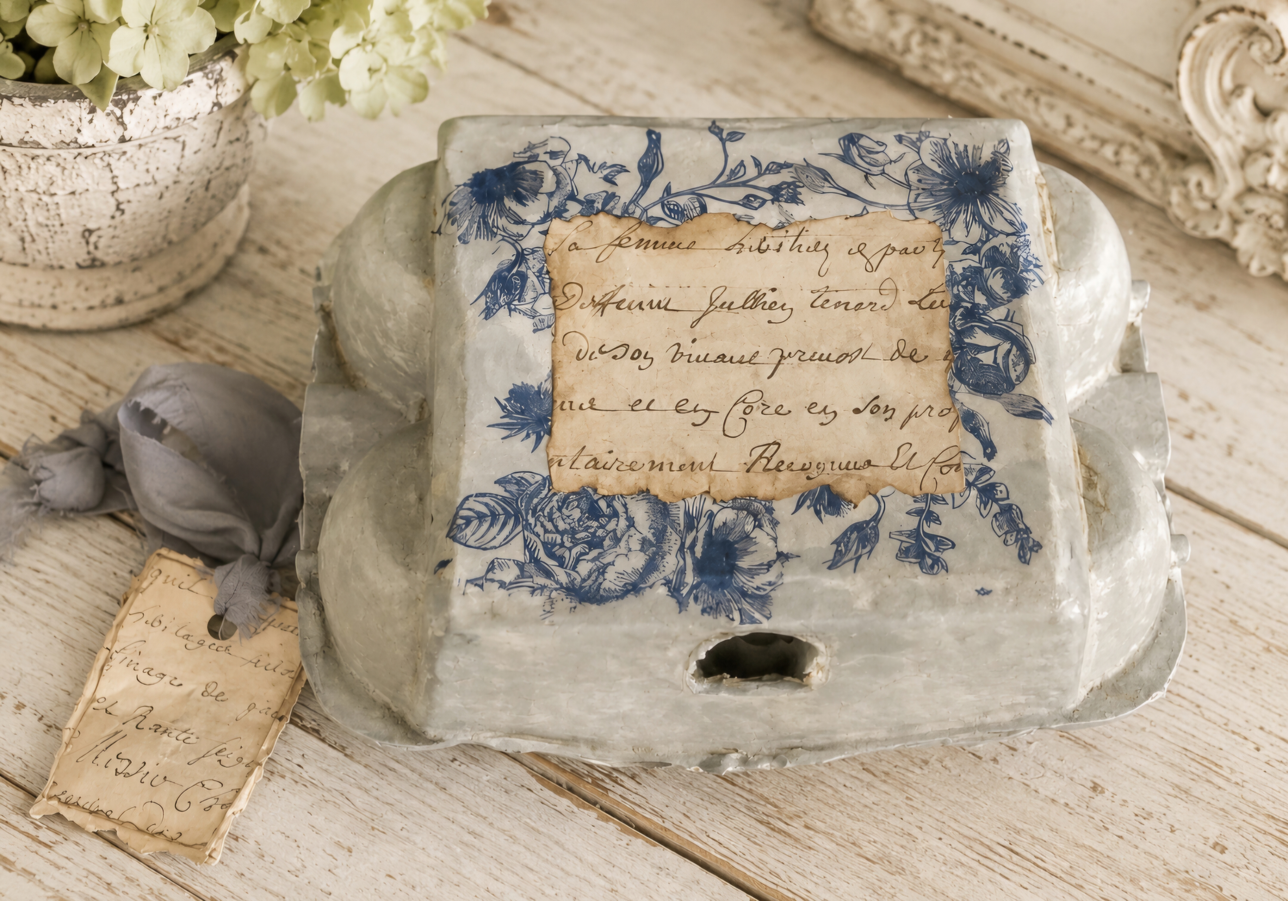 French Rustic Charm Faux Eggs & Carton  (photo 2 of 6)