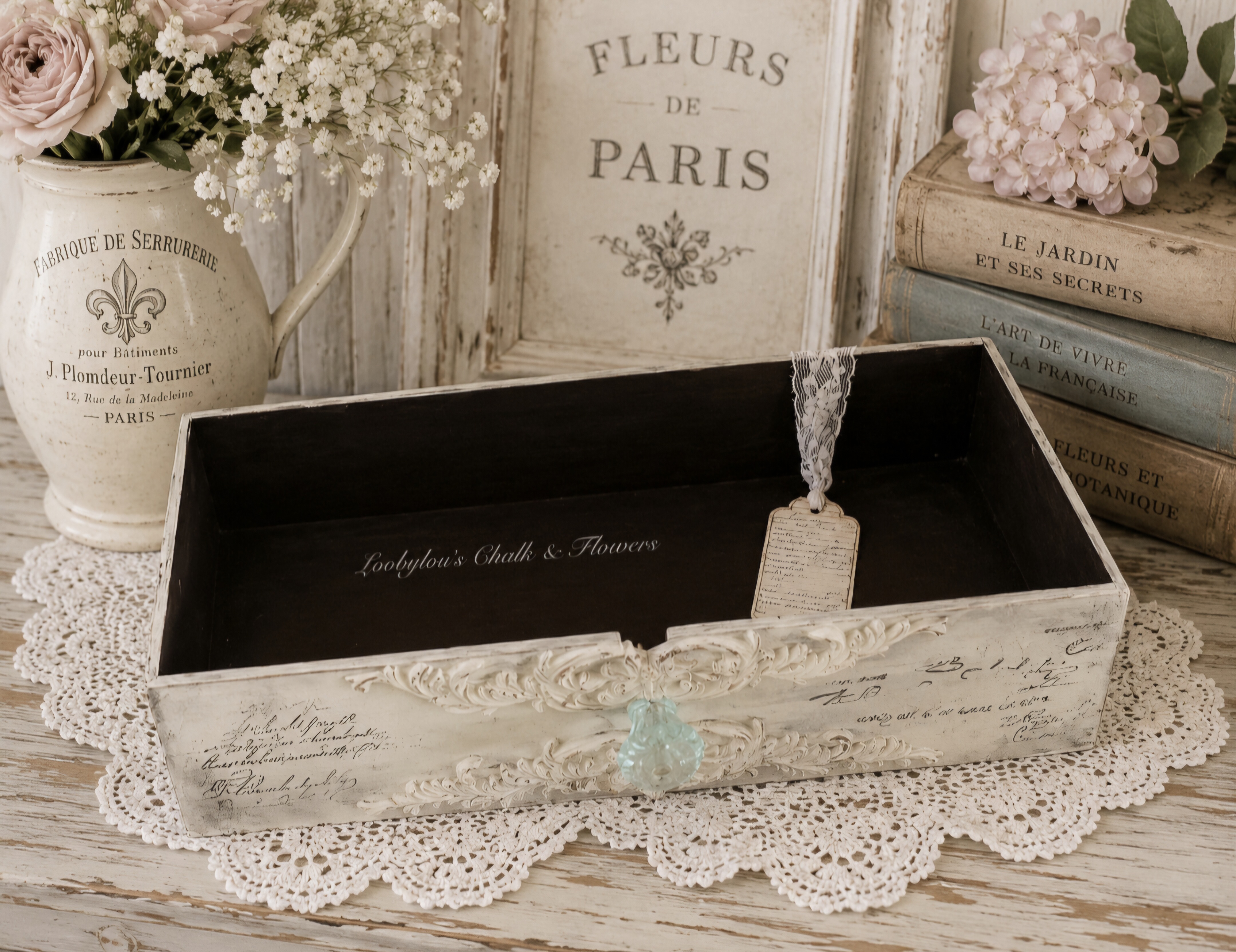 French Country Open Storage Box  (photo 2 of 5)
