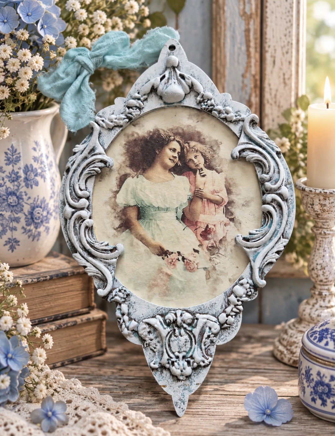 Vintage Victorian Ladies Wall Plaque (photo 2 of 2)