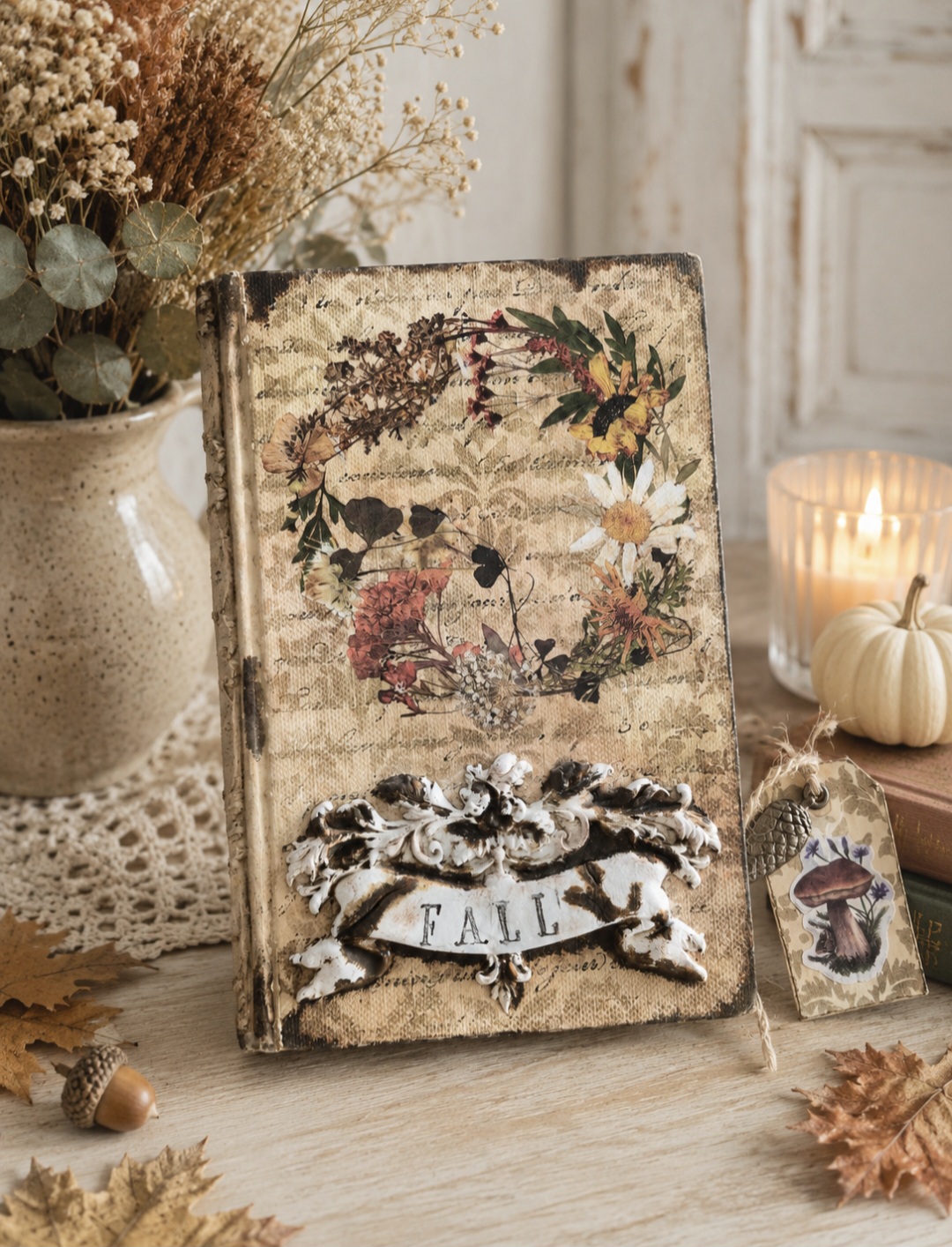 Autumnal Book Decoration  (photo 1 of 3)
