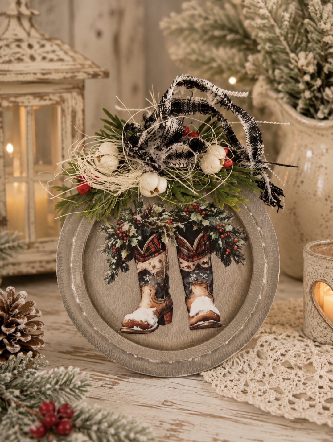 Cowboy Boots Decoration 