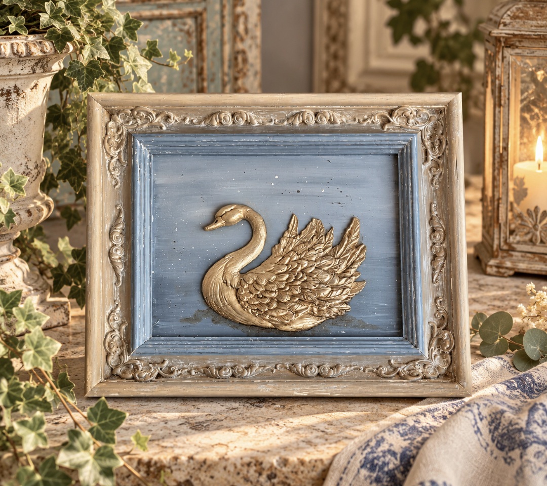 A Beautiful Swan Ornate Wall Art (photo 1 of 6)