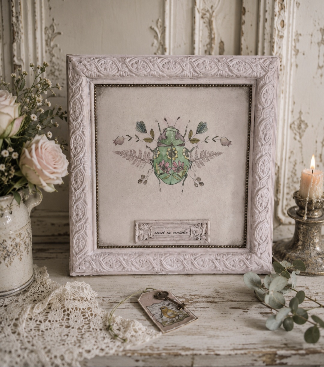 Framed Whimsical Bug Picture £20 EACH OR £35 FOR BOTH  (photo 2 of 6)