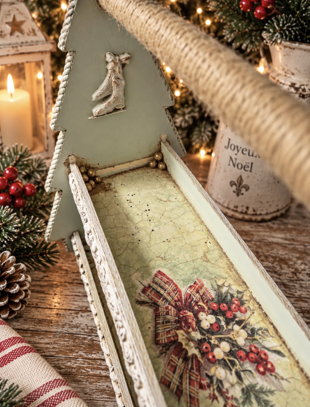 Handmade Christmas Two Tier Display Stand (photo 5 of 8)