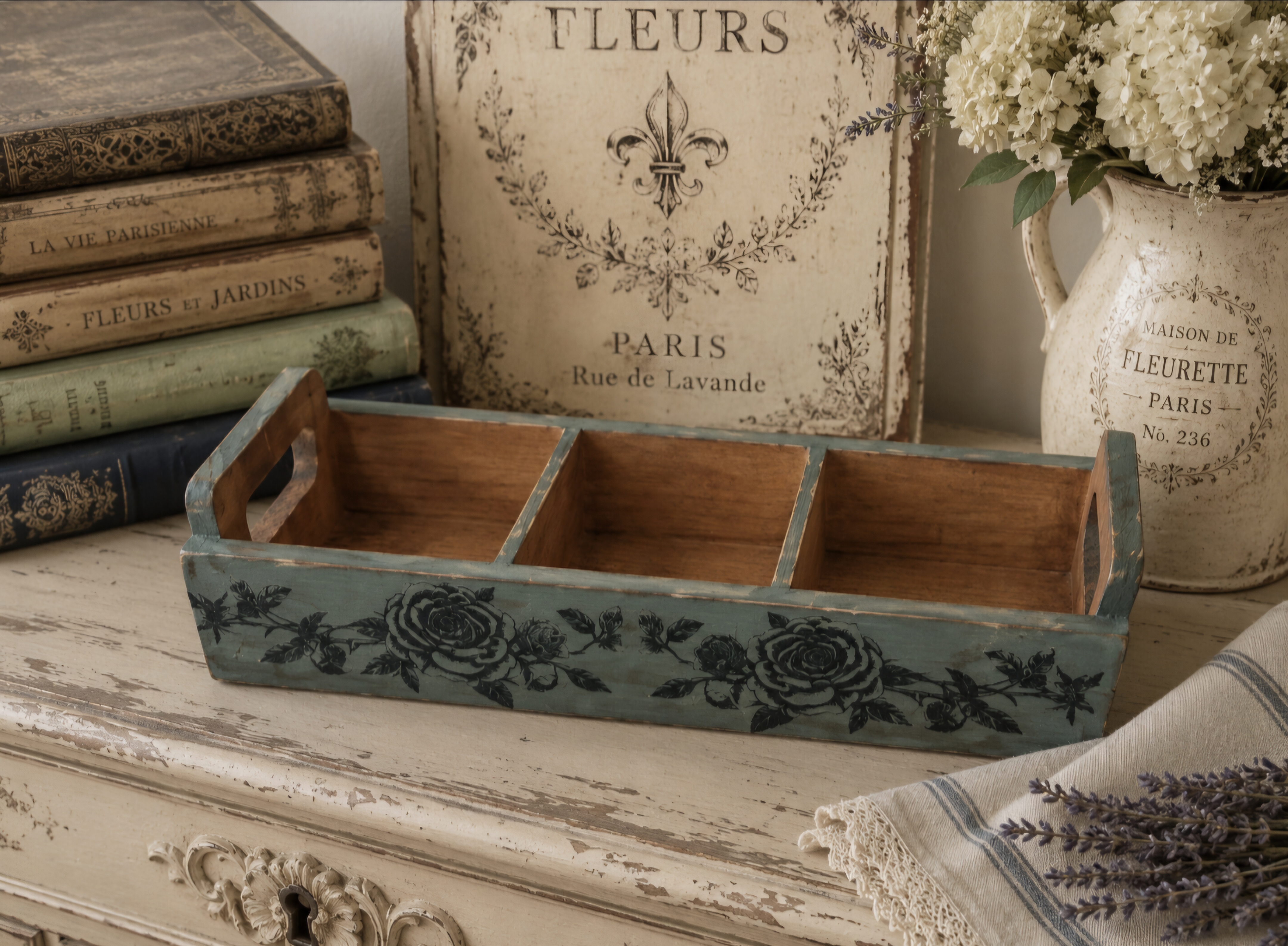 Open Wooden Small Desk Organiser  (photo 3 of 4)