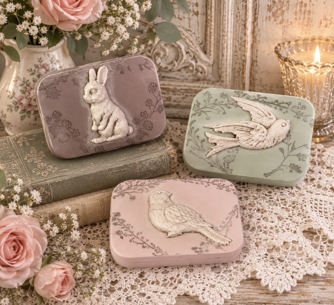Small Decorated Tins  (photo 1 of 2)