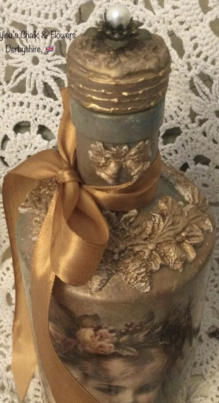 Vintage Girl Decorative Bottle (photo 3 of 6)