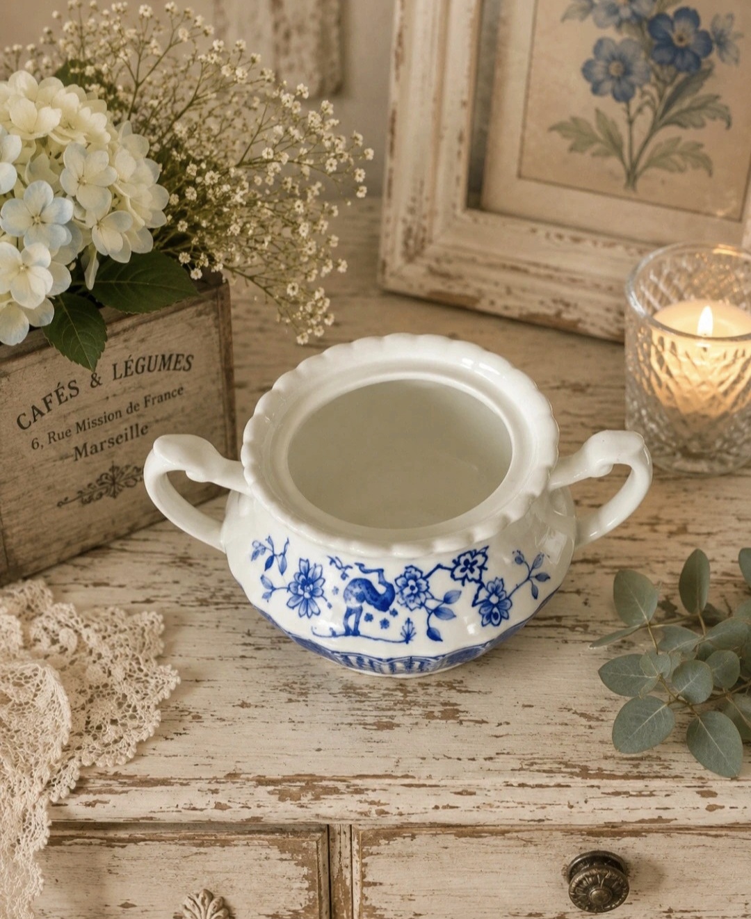 Vintage Ironstone Lidded Pot (photo 3 of 5)